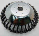 Cepillo de acero para Desmalezadora China, Echo, Honda, Stihl con Agujero de 1" (Cod JLC 74-00-093) Disponible la reducción a 20mm