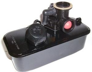Carburador + Tanque de Combustible para Motor eje vertical Briggs & Stratton de 3,5HP Classic, Plastico (Cortacesped) (Cod JLC 80-46-809)